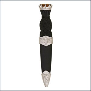 Celtic Stone Top Sgian Dubh